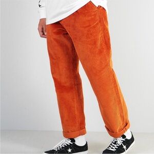 Levis Orange Corduroy Skateboard Collection Pant 34x32